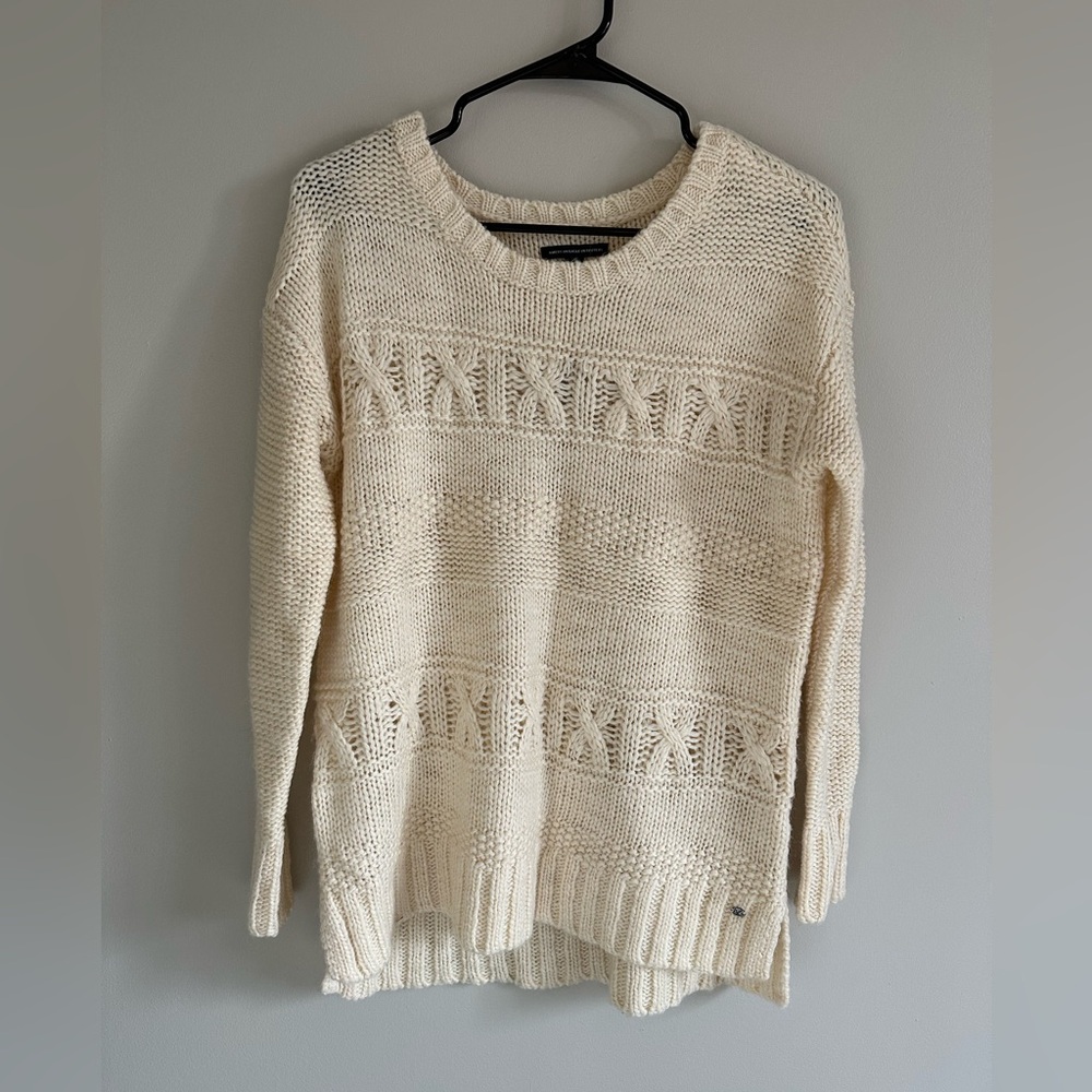 Cream American Eagle Sweater